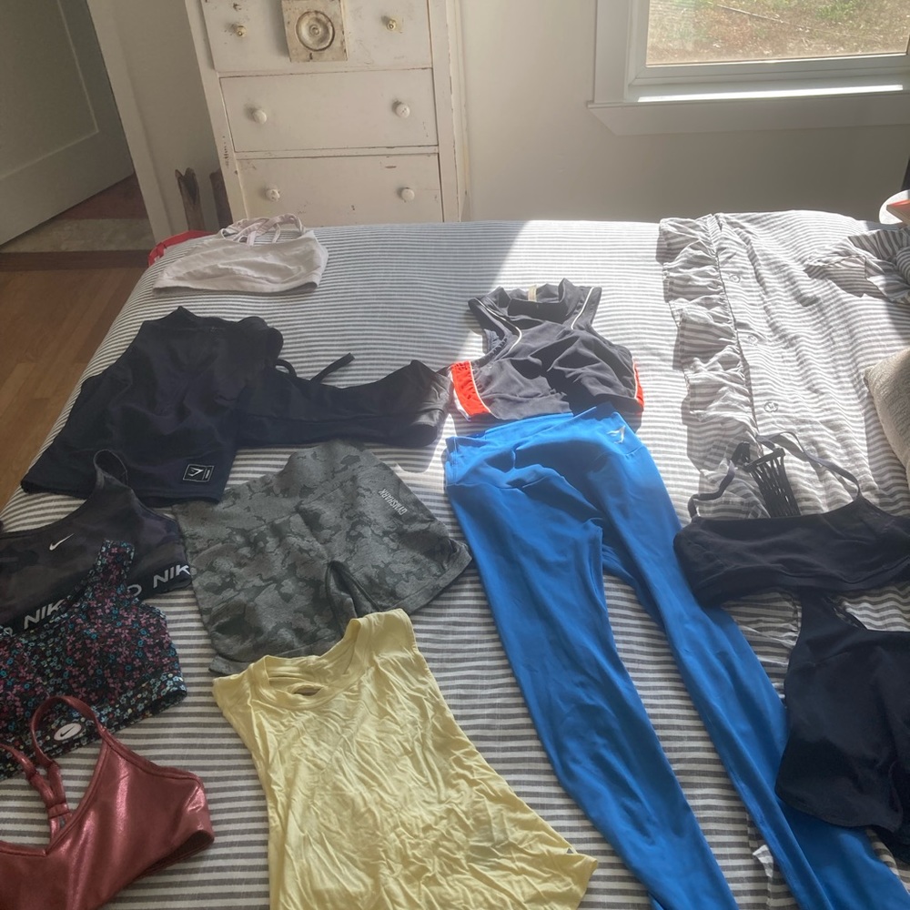 LOT OF 12 Gymshark, Lululemon, Balance Athletica, & Nike